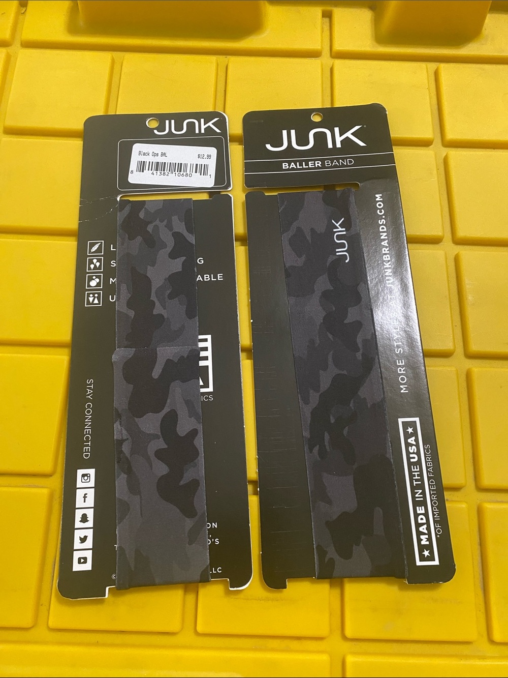 JUNK Black Camo Baller Band - Men's Headband